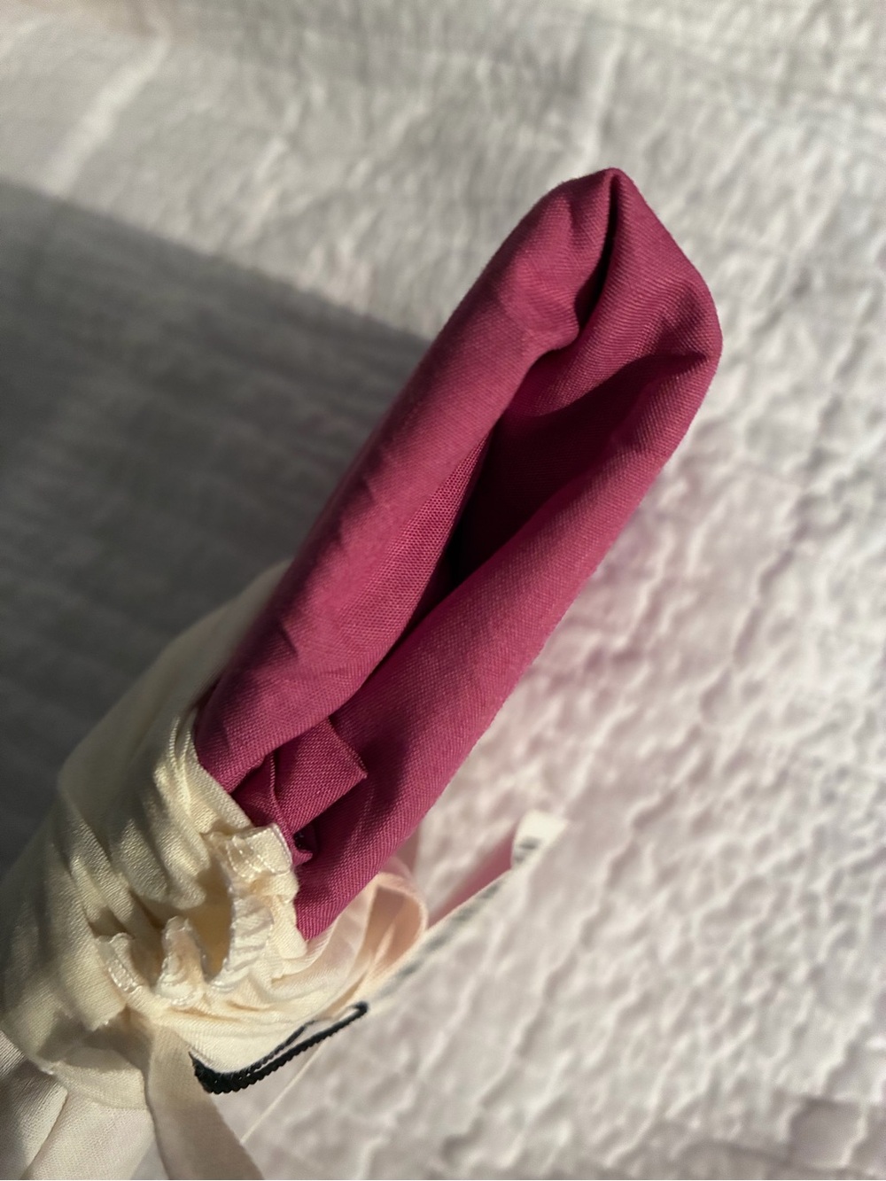 Bed Threads 100% Organic Cotton Percale Pillowcases - Standard in Berry - Picture 5 of 7